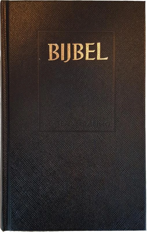 Huisbijbel sv zwart kunstl kleursnede