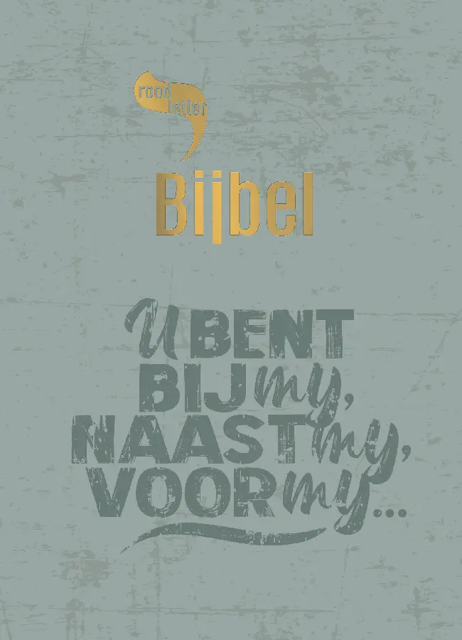 Roodletterbijbel design quote