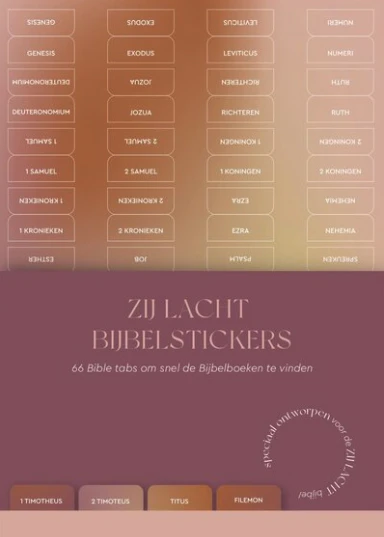 Zij Lacht bijbelstickers