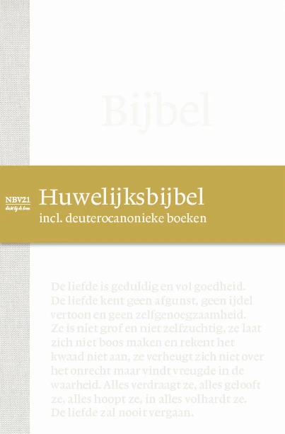 Huwelijksbijbel NBV21 incl. Deut. boeken