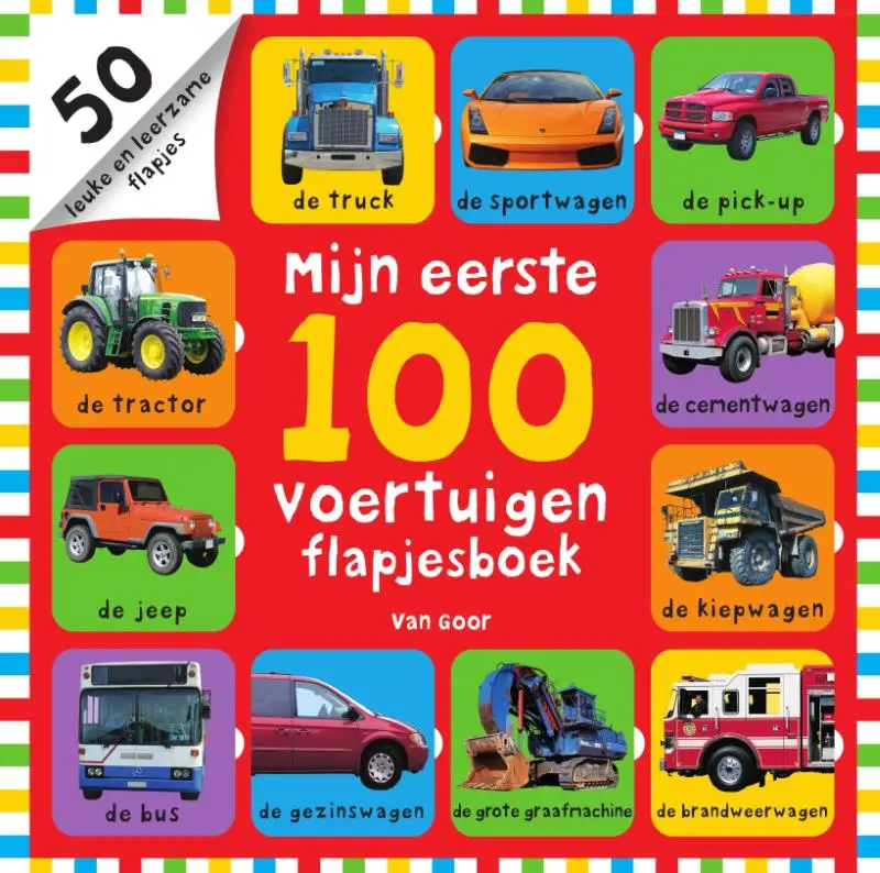 Mijn eerste 100 voertuigen flapjesboek