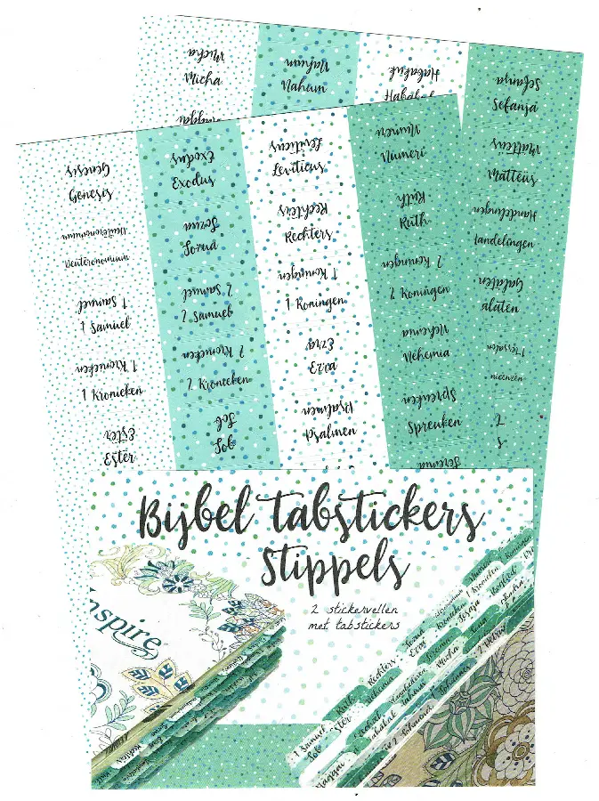 Bijbel tabstickers Stippen