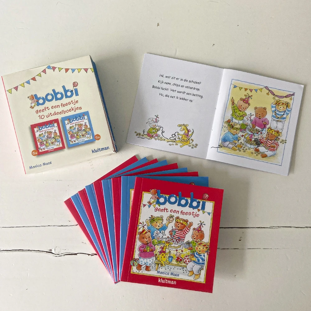 Bobbi geeft een feestje uitdeelboekjes