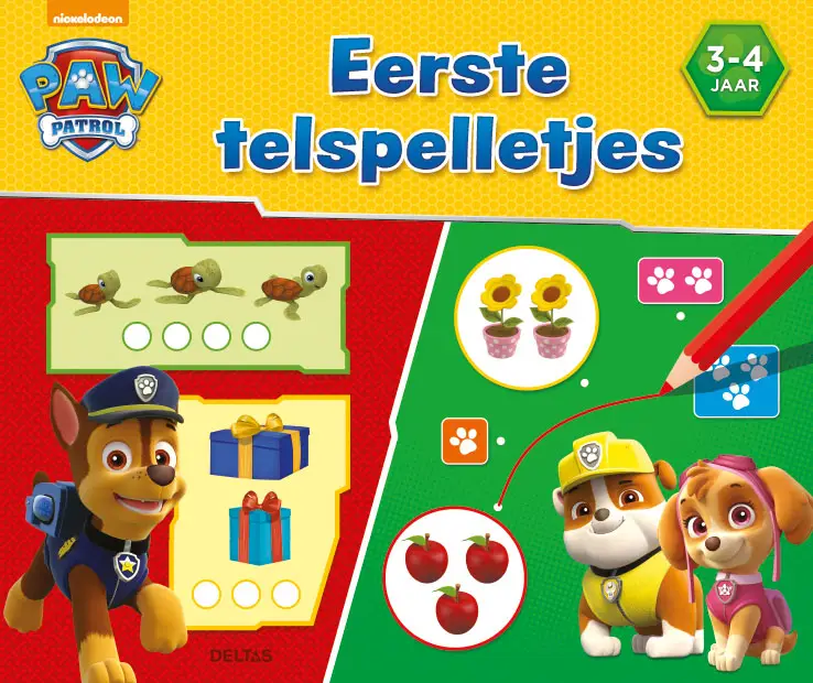 Paw patrol eerste telspelletjes 3 - 4